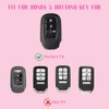 vehicleloong Key Fob Cover Case Shell Keychain for Honda Accord