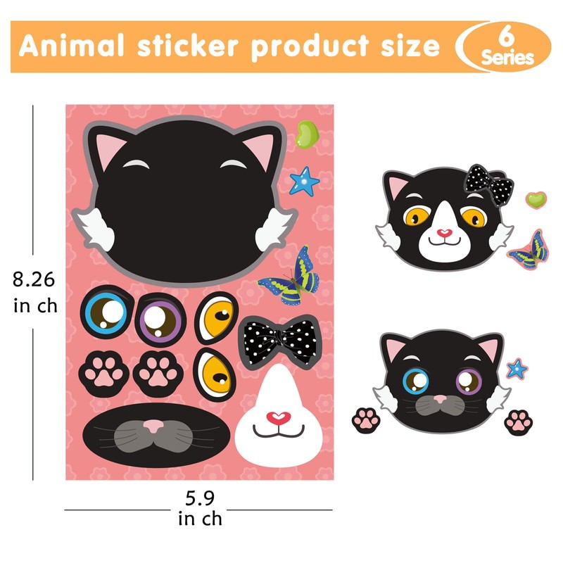 24 Pcs Cartoon Stickers Set DIY for Kids (Horse Style)