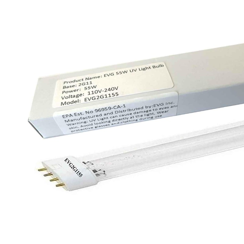 EverGrow Replacement 55 Watt UV Bulb Jebao SunSun Helix Max