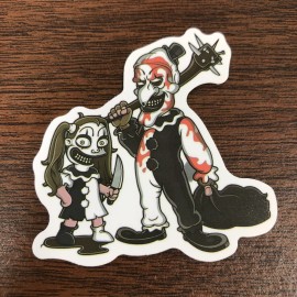 Terrifier Art the Clown Horror Water Resistant Sticker Decal NEW
