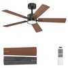 Ohniyou 48'' Ceiling Fans with Lights and Remote, 6 Speeds,