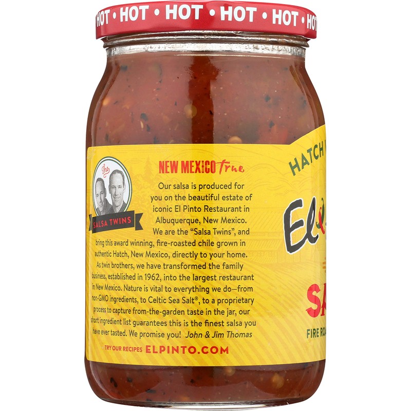El Pinto Hot Salsa, 16 Ounce (Pack of 6)