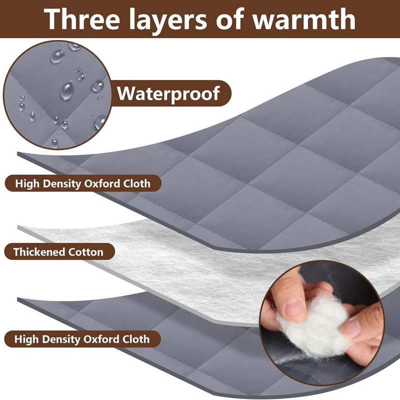 Nkiy Quen 3 Layer 63 x 39 Inches Winter Insulated