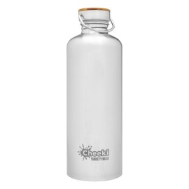 Cheeki Thirsty Max Stainless Steel Bottle 1.6 Litre Capacity, Silver