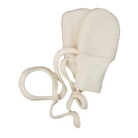 Cosilana, Baby Fleece Mittens, 60% Wool (Organic), 40% Cotton (Organic) (1, Natural)