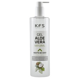 KFS PROFESSIONAL |Reines natürliches Aloe Vera Gel mit Kokosöl 500 ml | Sofortige Aufnahme und angenehme Konsistenz nicht fettend