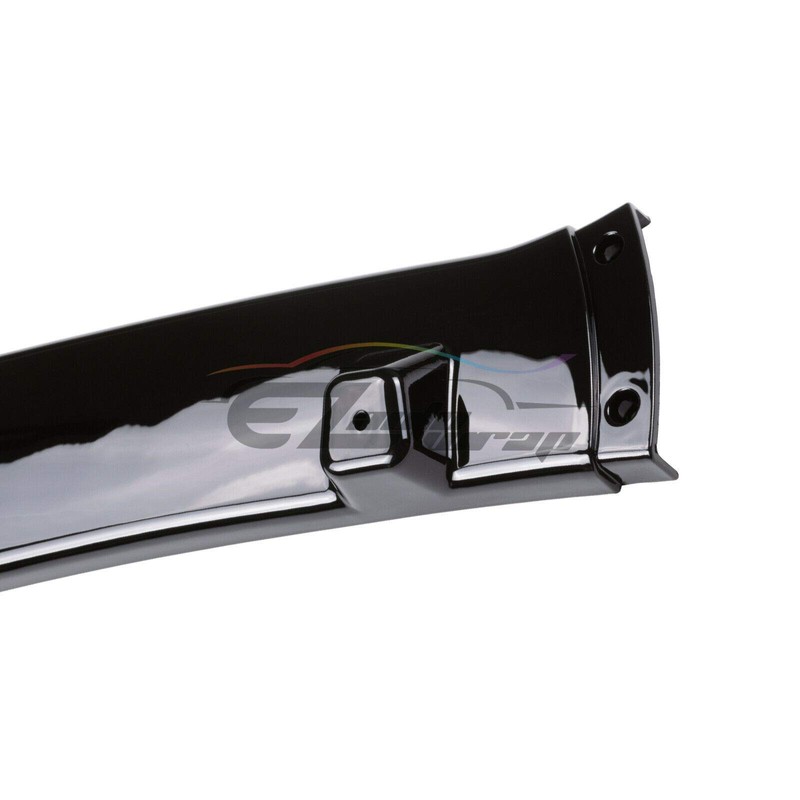EZAUTO WRAP 3PCS Gloss Black Front Bumper Lip Body Kit