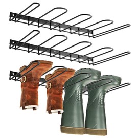 Patioer Boot Rack Wader Hanger Metal Wall Mounted Shoe Rack Organizer for Closet, Entryway, Indoor, Garage (Pack of 3)