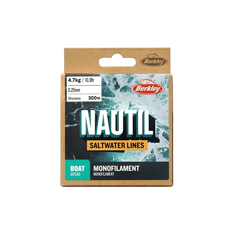 Berkley Nautil Boat Monofilament Fishing Line (UltraMarine, UltraMarine - 0.30mm-6.5kg-300m)