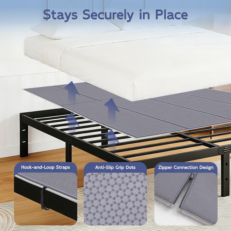 BlissBoard King Bunkie Board, 76 x 80 in, Zipper-Connected Support