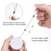 MECCANIXITY Round Retractable Cable Lock with Self-Adhesive, Remote Control Security