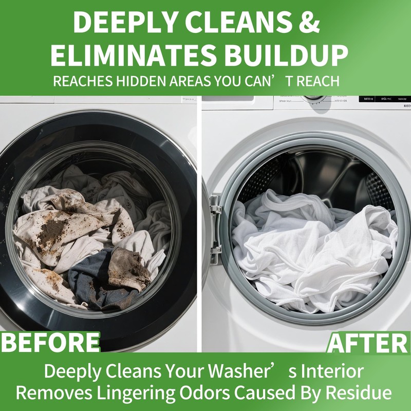Washing Machine Cleaner Tablets 12 Pack - Deep Cleaning Tablets