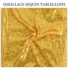 Table Runner Sequins Gold 30 x 275 cm Table Runner