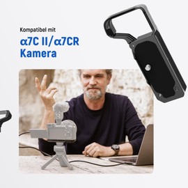 NEEWER Base Plate for A7C II/a7CR, Form-Locking Camera Mounting Plate from Arca with 1/4 Inch and 3/8 Inch Threads, Compatible with Sony a7C II a7CR DJI RS4 PRO RS3 PRO RS2 RSC2, CA131