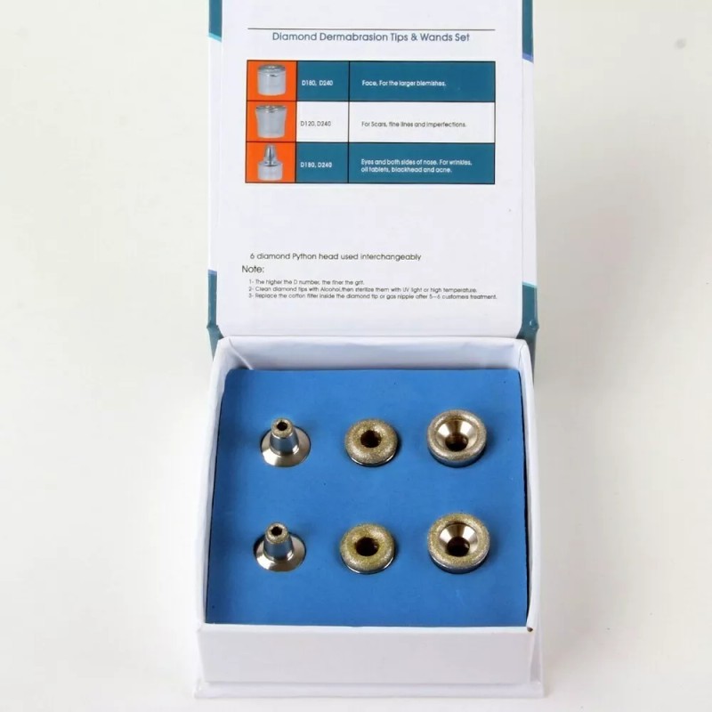 NUCOMFFEEL Microdermoabrasión Puntas Exfoliación Repuesto Paquete Con 6