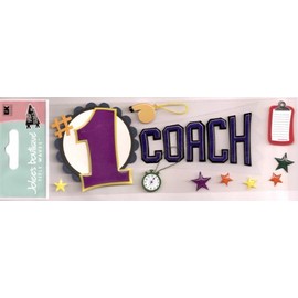 JOLEES Boutique Title Wave Stickers, No.1 Coach