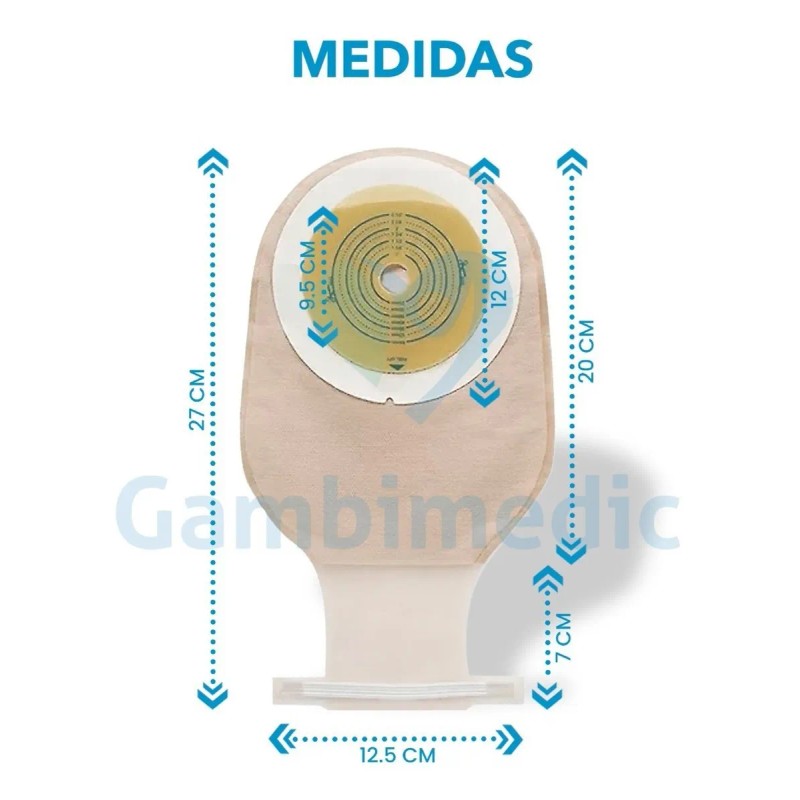 Gambimedic Bolsa Colostomia Barrera Recortable