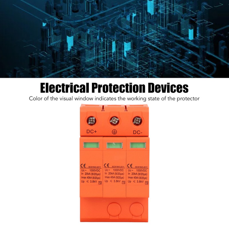 DC Surge Protector Visual Window Overheat Protection Quick Response PV