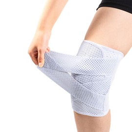 NELLHOMY Professional Knee Brace with Side Stabilizers,Medical Knee Support for Knee Pain,Adjustable Knee Compression Sleeve Support with Ultra-Soft Bandage for Women,Arthritis,ACL,Workout(White,S)