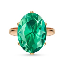 Linawe Women's Rings, False Diamond Moissanite Ring, Adjustable, Large Finger Ring, Women, Copper Rings Available in Three Gold, Rose Gold and Silver Tones, Glass Rhinestone Glass stone, Created