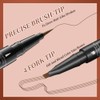 Waterproof Dual-Ended Brow Pencil with 4-Prong Comb & Microblade Tip