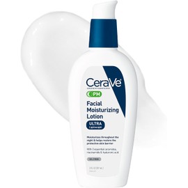 CeraVe - Loción facial hidratante Pm, 3 onzas