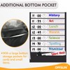 OFFSLIN Daily Schedule Pocket Chart, 13+1 Pockets Visual Classroom Schedule