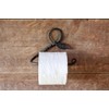 Black Rustic Toilet Paper Holder| Wall Mount, Iron & Decorative