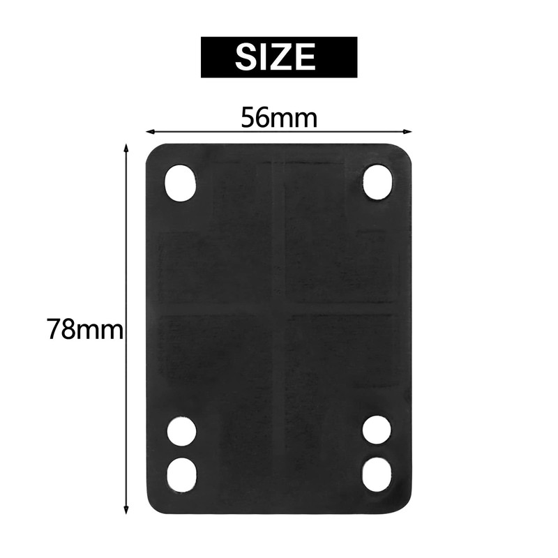Ahvqevn Rubber Skateboard Riser Pad 1/8 3Mm Pack of 2