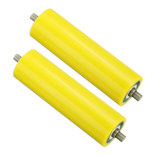 PATIKIL Polyurethane Coated Conveyor Roller 4" Diameter 8" Length, 2