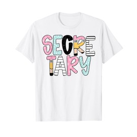 Retro Secretary Back To School Teacher Appreciation T-Shirt
