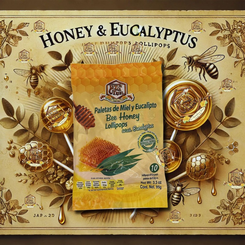La Tía Trini Paletas de miel y eucalipto (Honey &