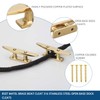 Brass Boat Cleats , 2 Pcs Dock Cleat with Fastener,