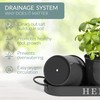 Barnyard Designs Indoor Herb Garden Planter Set with Tray, Metal