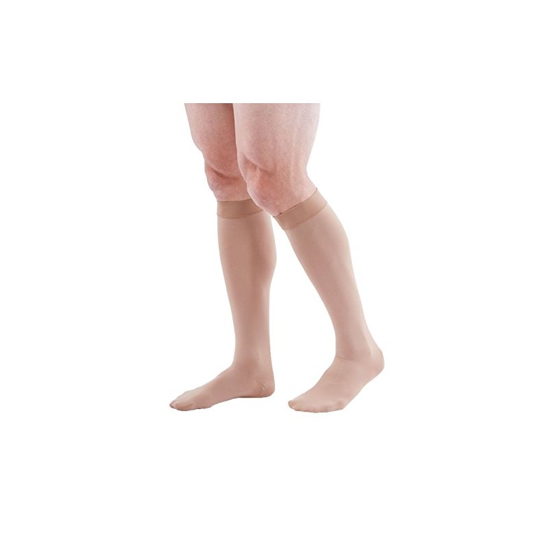 duomed Advantage 20-30 mmHg, altura de pantorrilla, puntera cerrada, Beige,