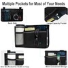 Wheelchair Side Organizer Storage Bag Armrest Pouch with Cup Holder