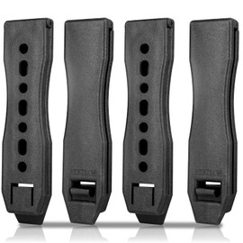 REXTECH 3-inch Molle Clips 4-Pack, Molle Attachment for Vests, Holsters, Backpacks, Mag Pouches, Taser, Knife Sheath, 3'' Clip Adapter (Pair with Mounting Hardware) 12 Screws, 8 Screw Nuts, 8 Washers