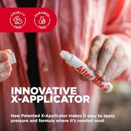 After Bite X-Tech - Bolígrafo antipicazón para aliviar las picaduras de insectos con fórmula líquida avanzada, alivio de picazón de acción rápida para