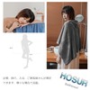 HOSUR 3 Piece Towel Set, Gray, Fluffy, Texture, Absorbent, Quick