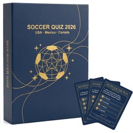 Trivia Party Game 200 Card Deck - Sports Question Cards for Adults Kids Families, International Football Tournament Watch Party Game Night Merchandise