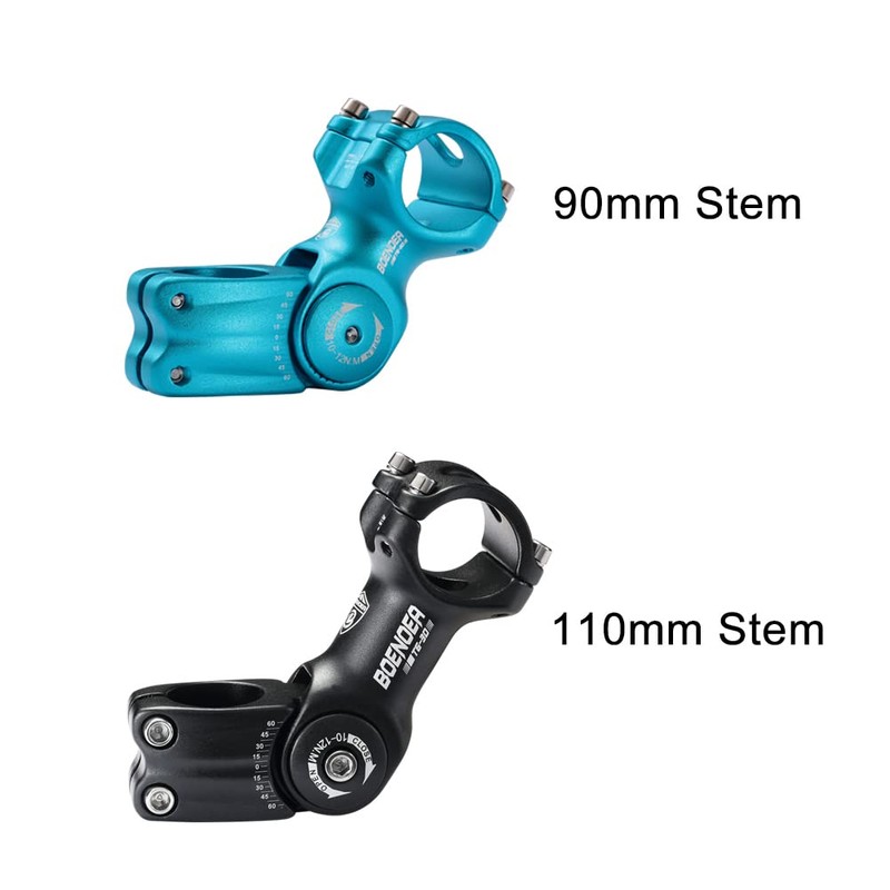 Boenoea 31.8 25.4 Bicycle Stem, 0~60 Degrees, 90 mm, 110