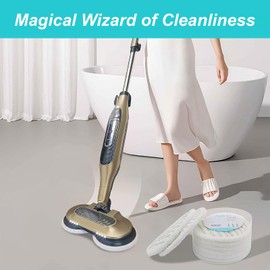 AIR U+ 8 Pack Replacement Steam Mop Pads for Shark S8201 S8001 S7001 S7201 S7000AMZ S7000 S7005 S7020 S7001C Steam Mop, Steam & Scrub All-in-One Scrubbing and Sanitizing, Dirt Grip Scrub Washable Pad