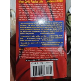 Presentations Plus: David A. Peoples Techniques That Work Paperback NEW Experts
