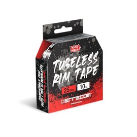 1000 Miglia Tubeless Rim Tape 10 Meter x 25 mm, Dichtungsband für die Umwandlung von Fahrradfelgen mit Schlauchreifen in schlauchlose Reifen, extrem stark, enthält 4 Klebesiegel