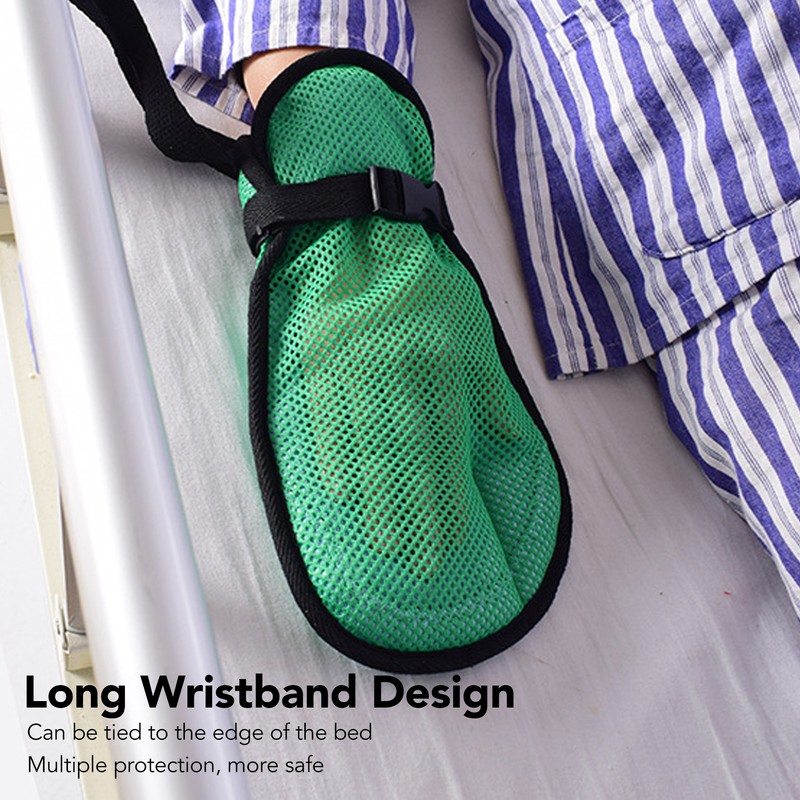 Hand Restraint Glove Soft Breathable Adjustable Universal Prevent Extraction Fixed
