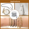 sourcing map 9.8Feet Aluminum Link Chain, Link Cable Chain Embossed