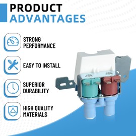 WR57X10051 Upgraded Refrigerator Water Inlet Valve Compatible with GE Ken-more Hot-Point more brands - Replace model WR57X33326 WR57X10032 WR57X98 WR57X111