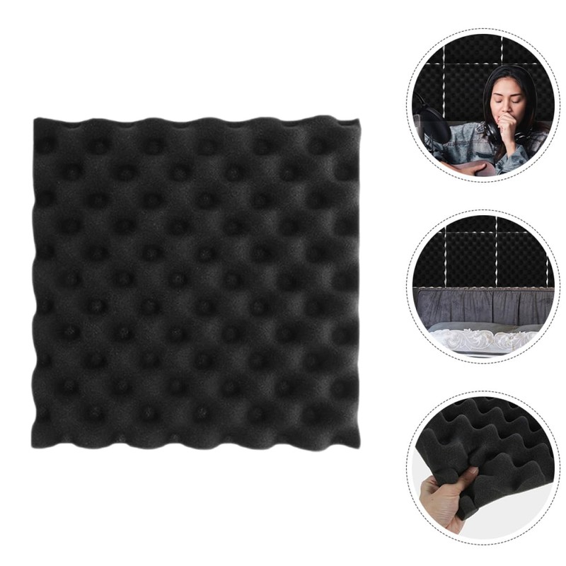 TEHAUX Noise Cancellation Mats 12pcs Acoustic Foam for Home Theater
