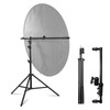 YUOCU Extendable Reflector Holder Arm with 78.7"/2m Tripod Light Stand,