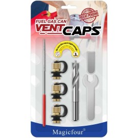 Magicfour Fuel Gas Can Vent Caps, 3 Pack Fuel Gas Tank Vent Caps Gas Can Replace